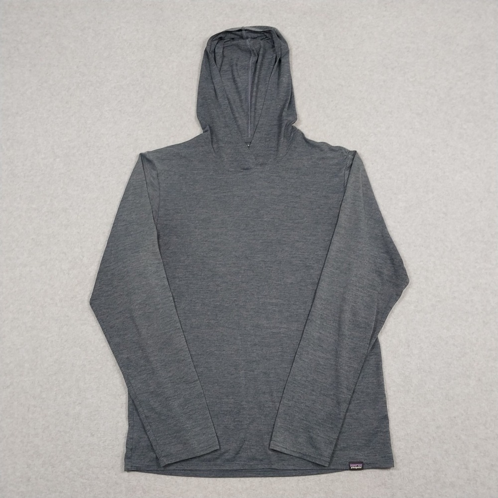 Patagonia Capilene Cool Daily Hoodie Mens Small Blue Gray Performance UV Fishing